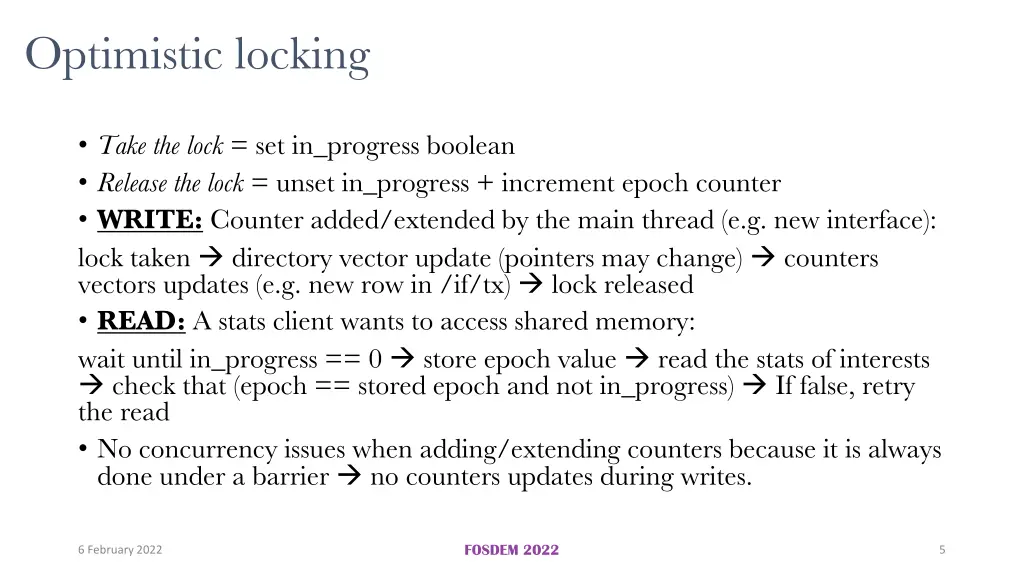 optimistic locking