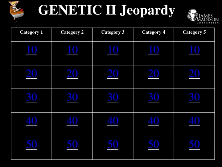 genetic ii jeopardy