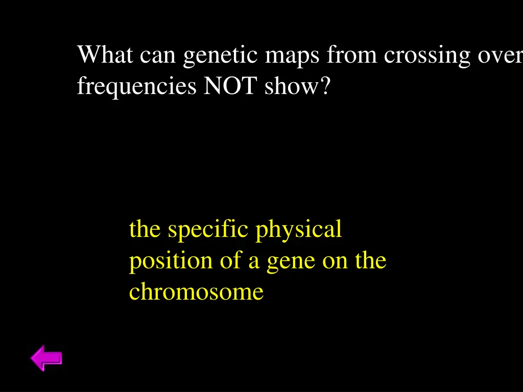 what can genetic maps from crossing over