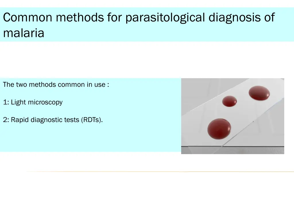 common methods for parasitological diagnosis