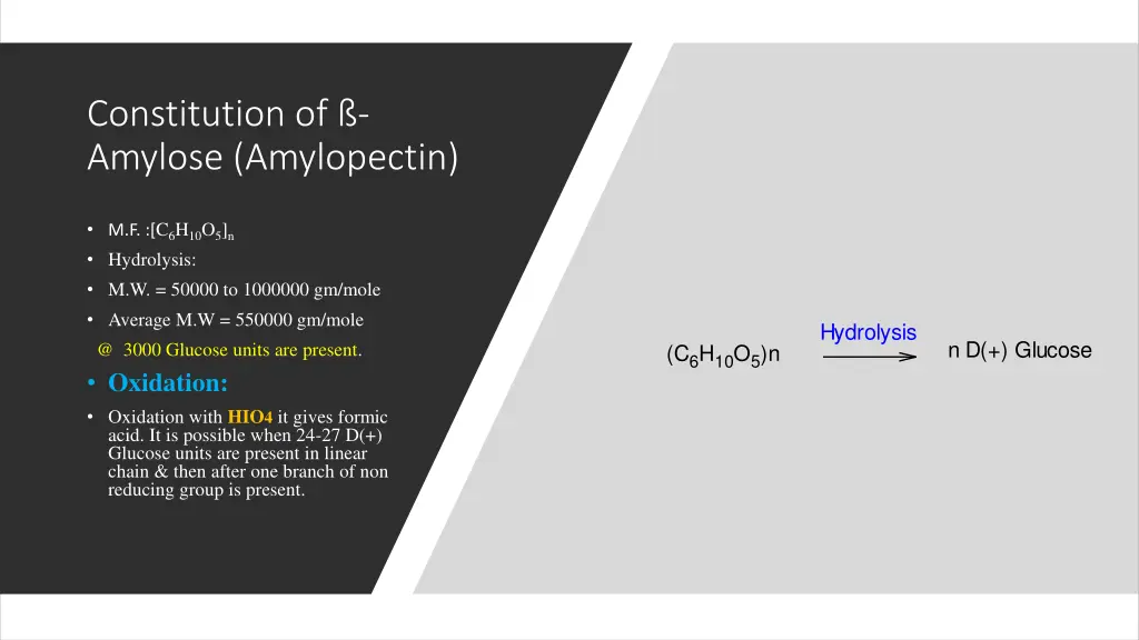 constitution of amylose amylopectin