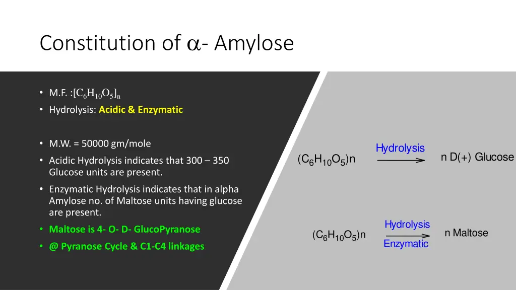 constitution of amylose