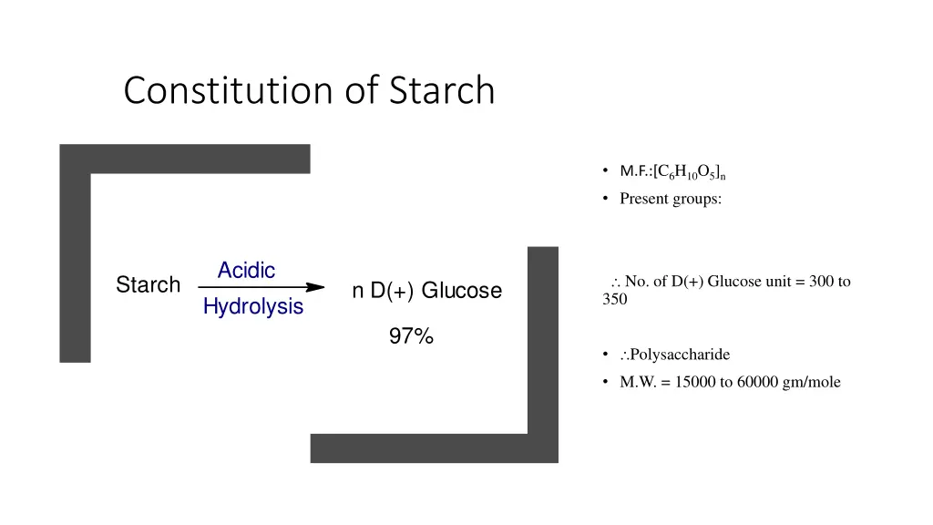 constitution of starch