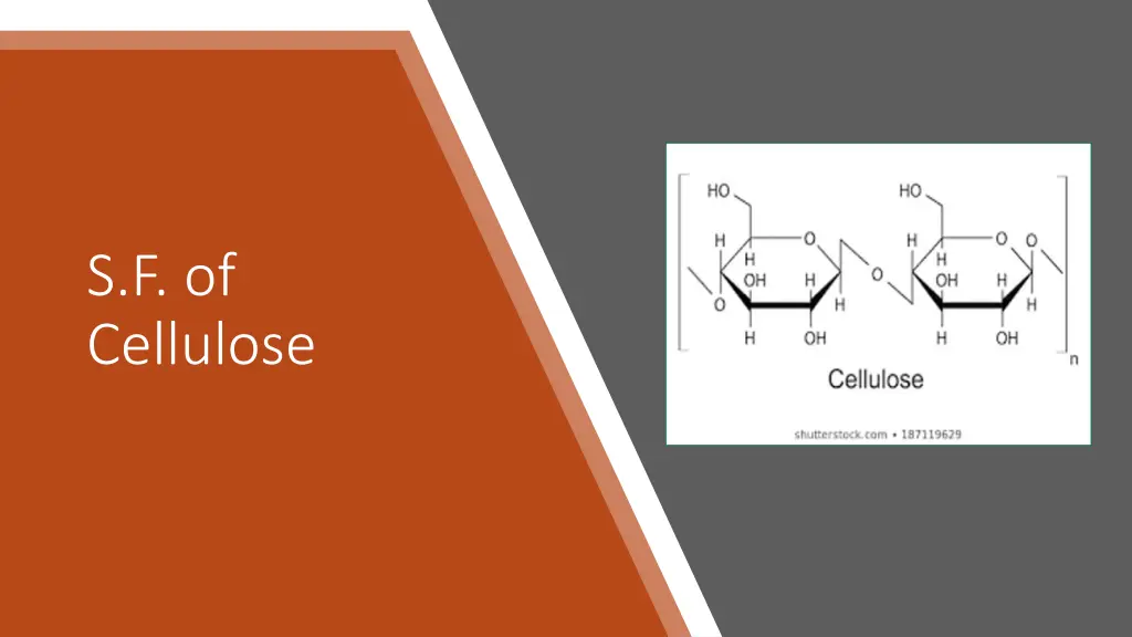 s f of cellulose