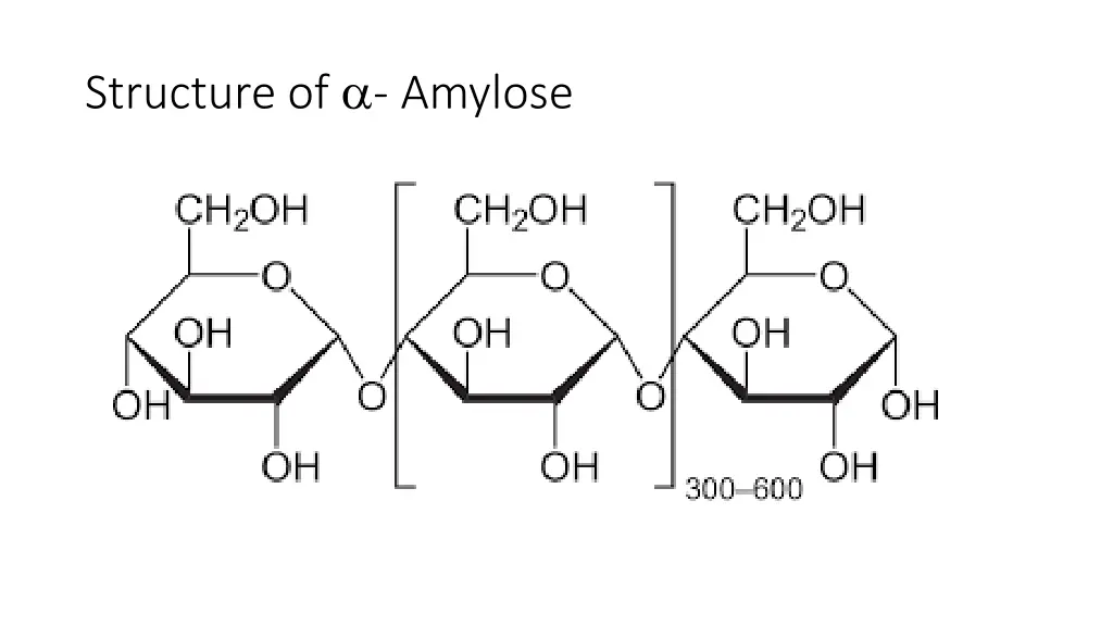 structure of amylose