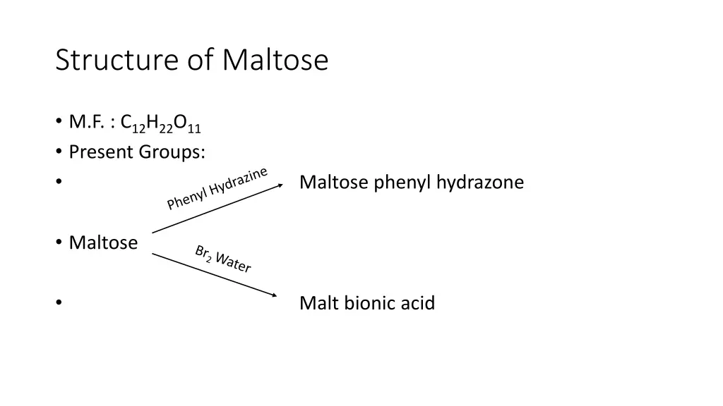 structure of maltose