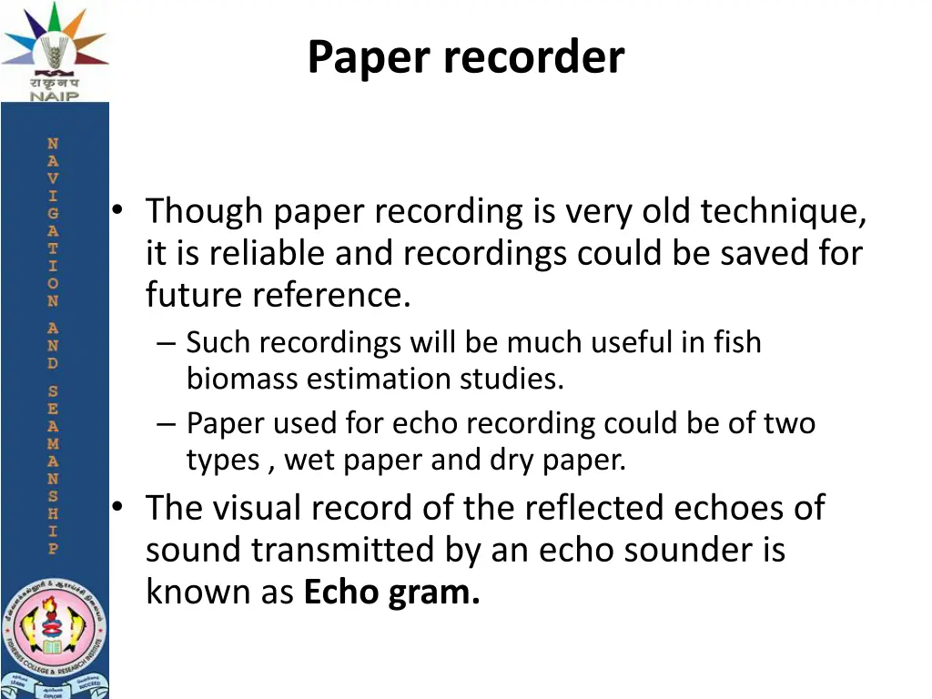 paper recorder