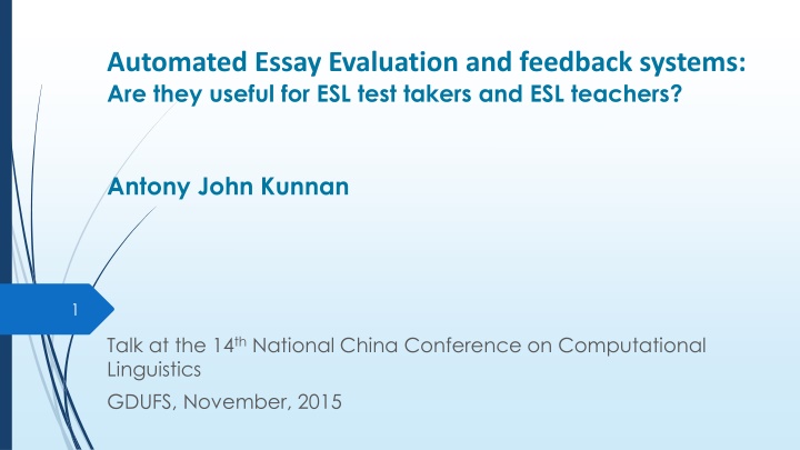 automated essay evaluation and feedback systems