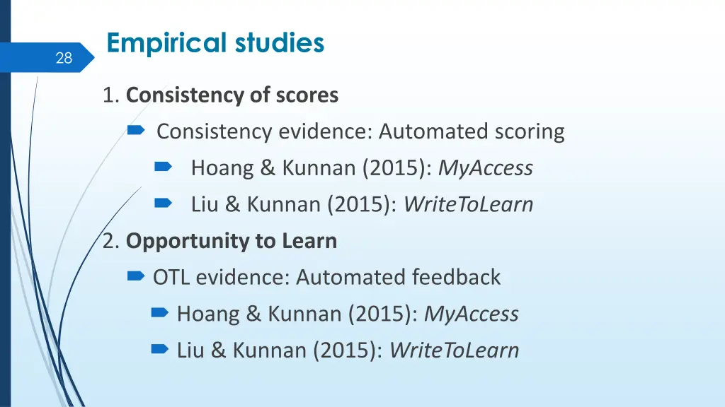 empirical studies