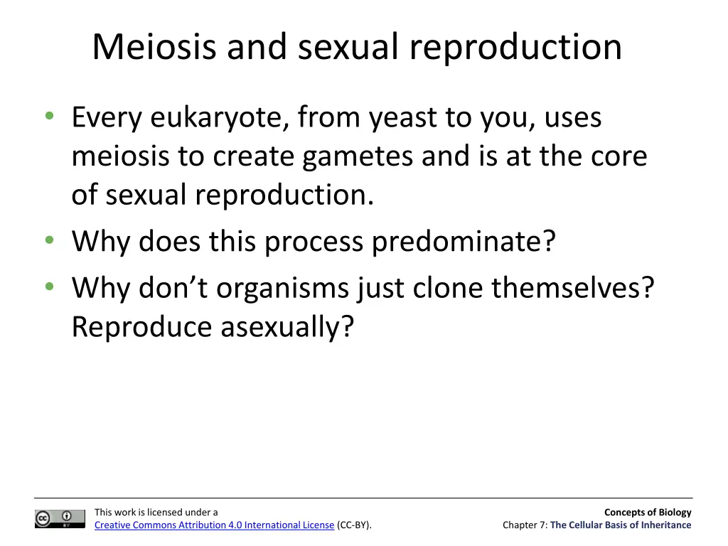 meiosis and sexual reproduction