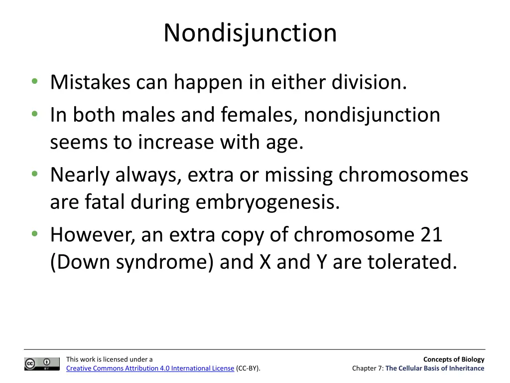 nondisjunction