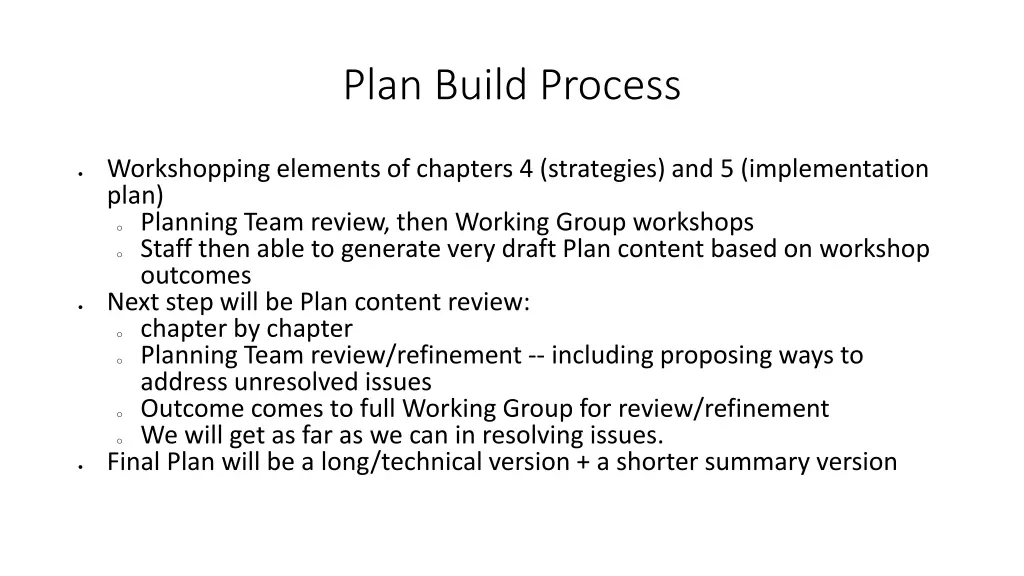 plan build process