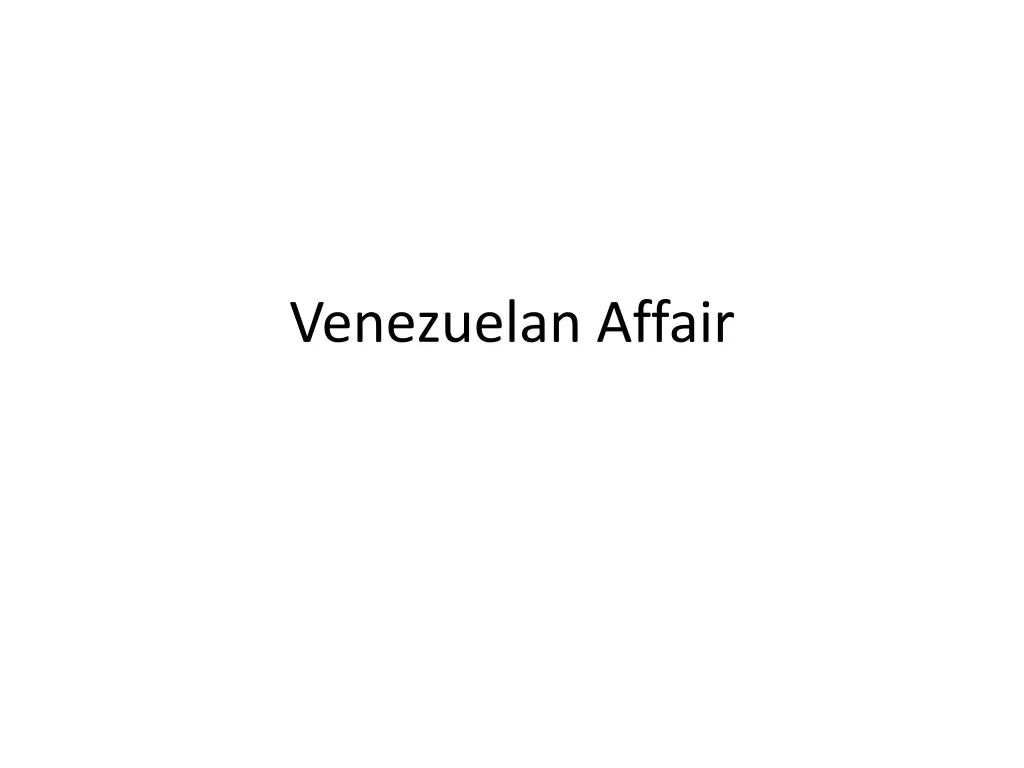 venezuelan affair