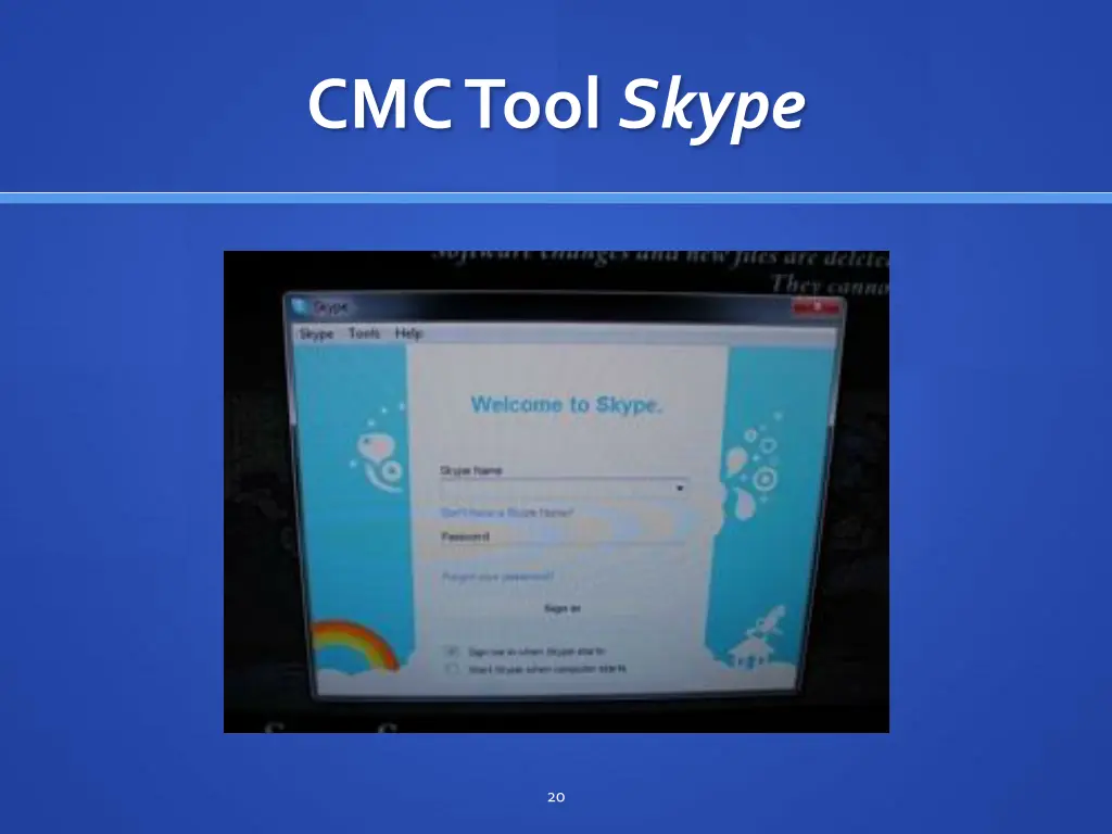 cmc tool skype