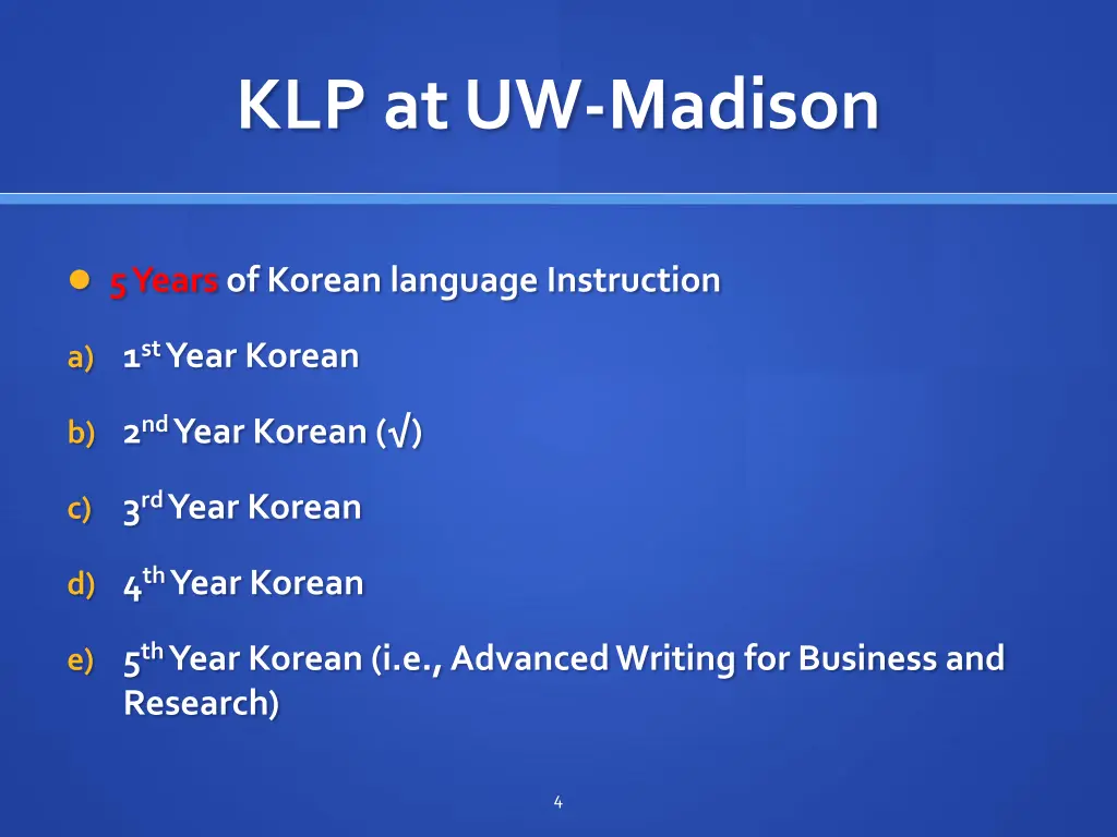 klp at uw madison