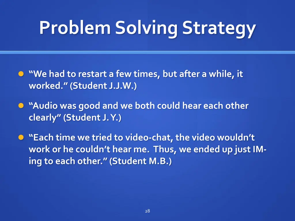 problem solving strategy