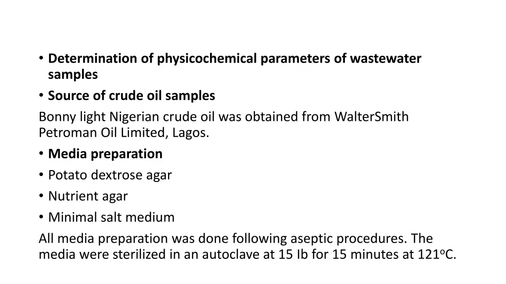 determination of physicochemical parameters