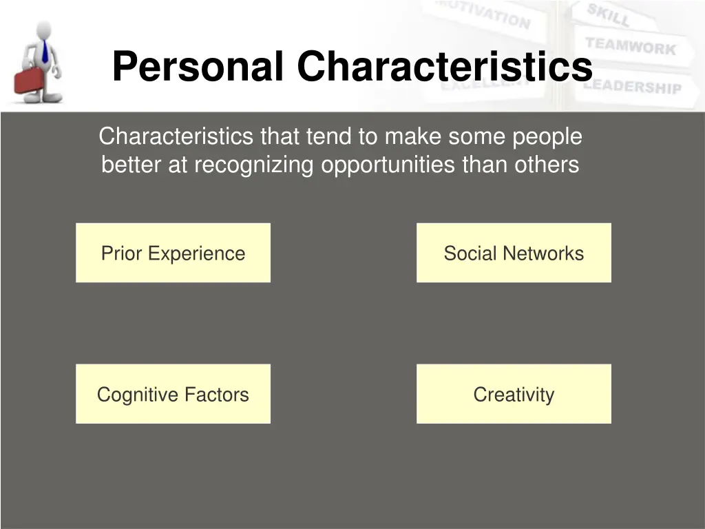 personal characteristics