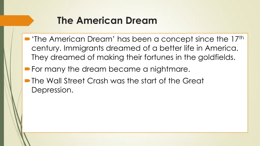 the american dream