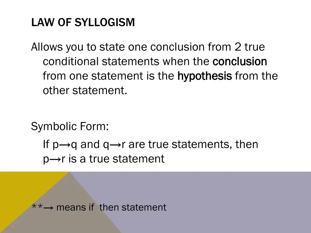 law of syllogism