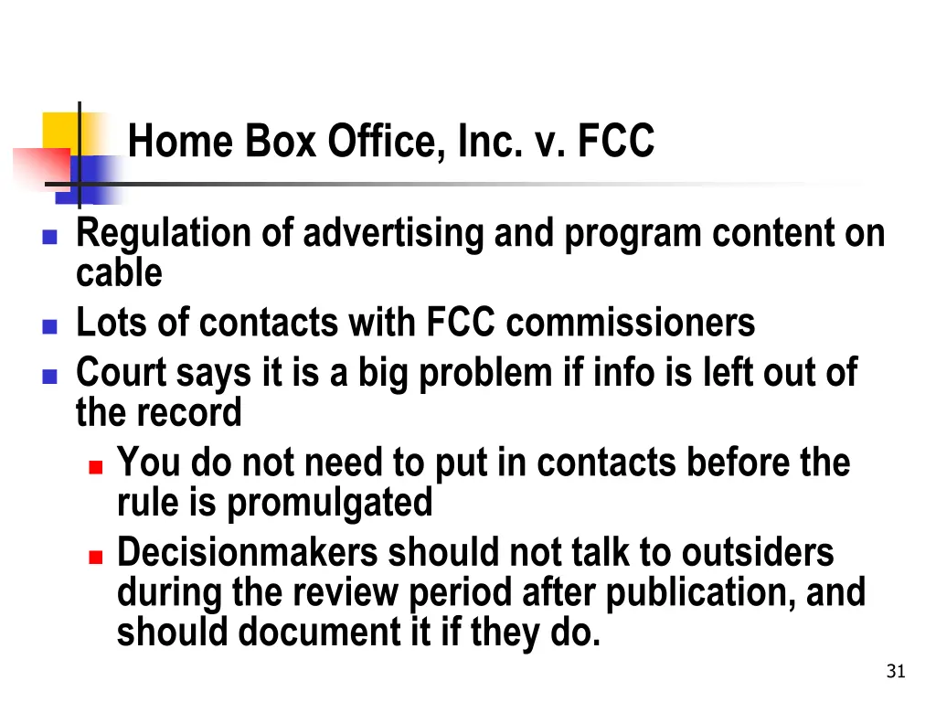 home box office inc v fcc