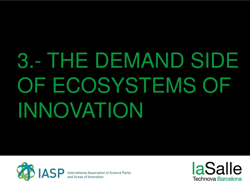 3 the demand side of ecosystems of innovation