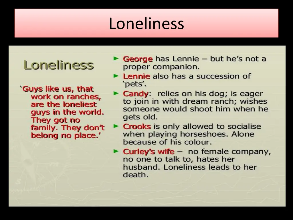 loneliness