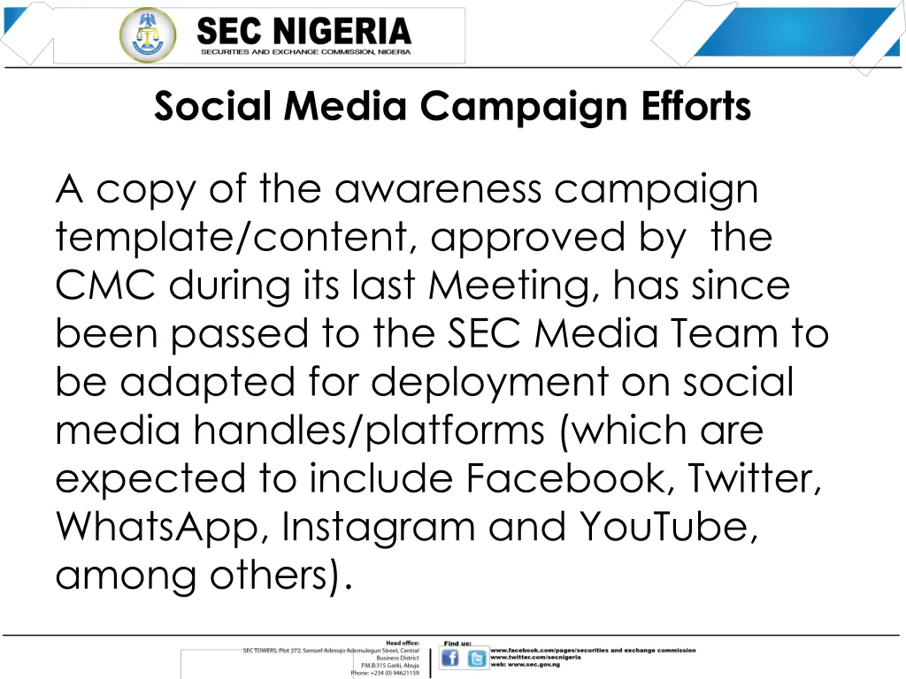 social media campaign efforts