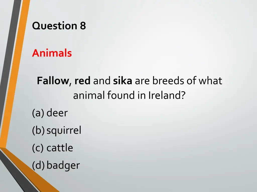 question 8