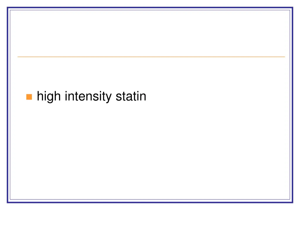 high intensity statin