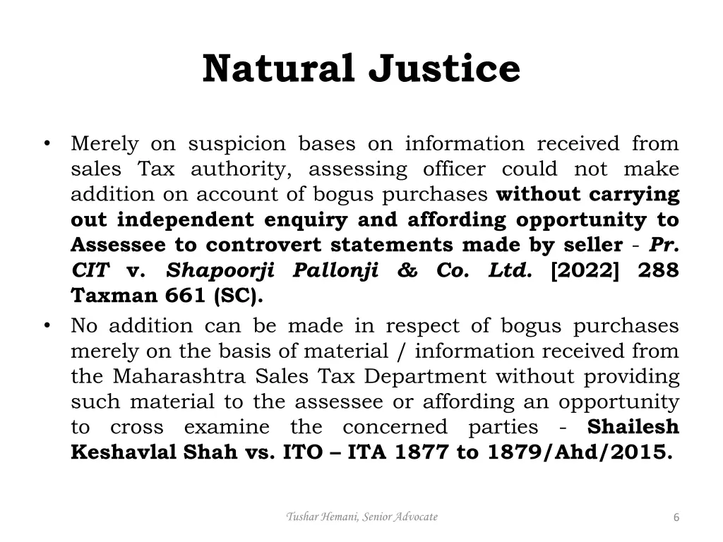 natural justice