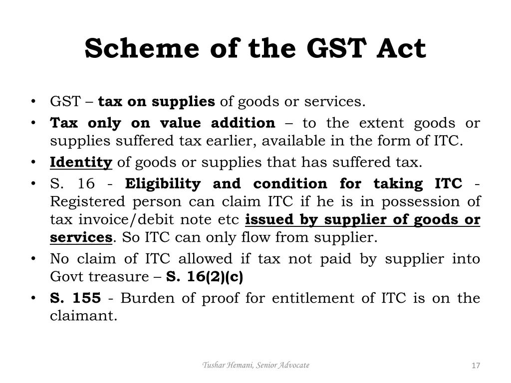 scheme of the gst act