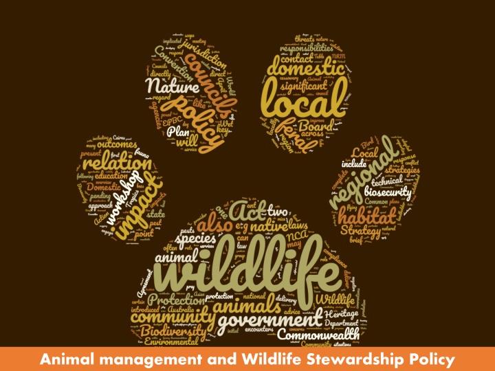 animal management and wildlife stewardship policy