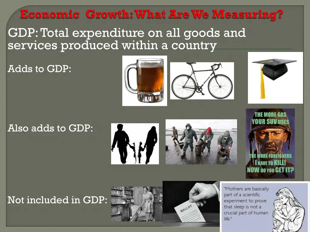 gdp total expenditure on all goods and services