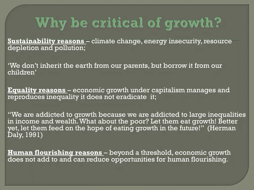 sustainability reasons climate change energy