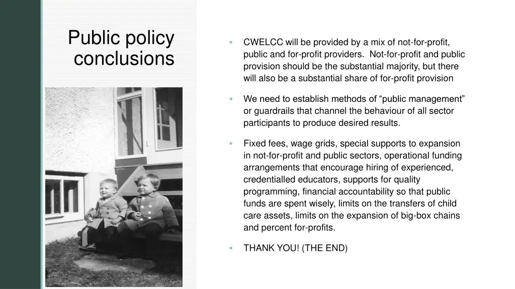 public policy conclusions