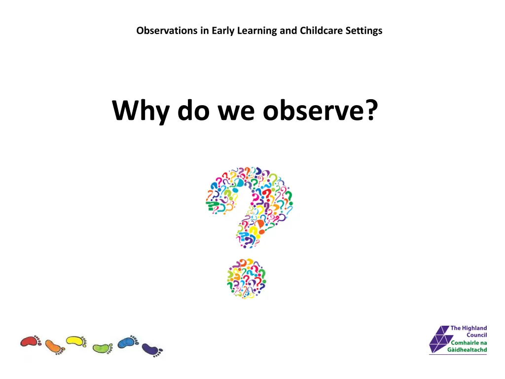 observations in early learning and childcare