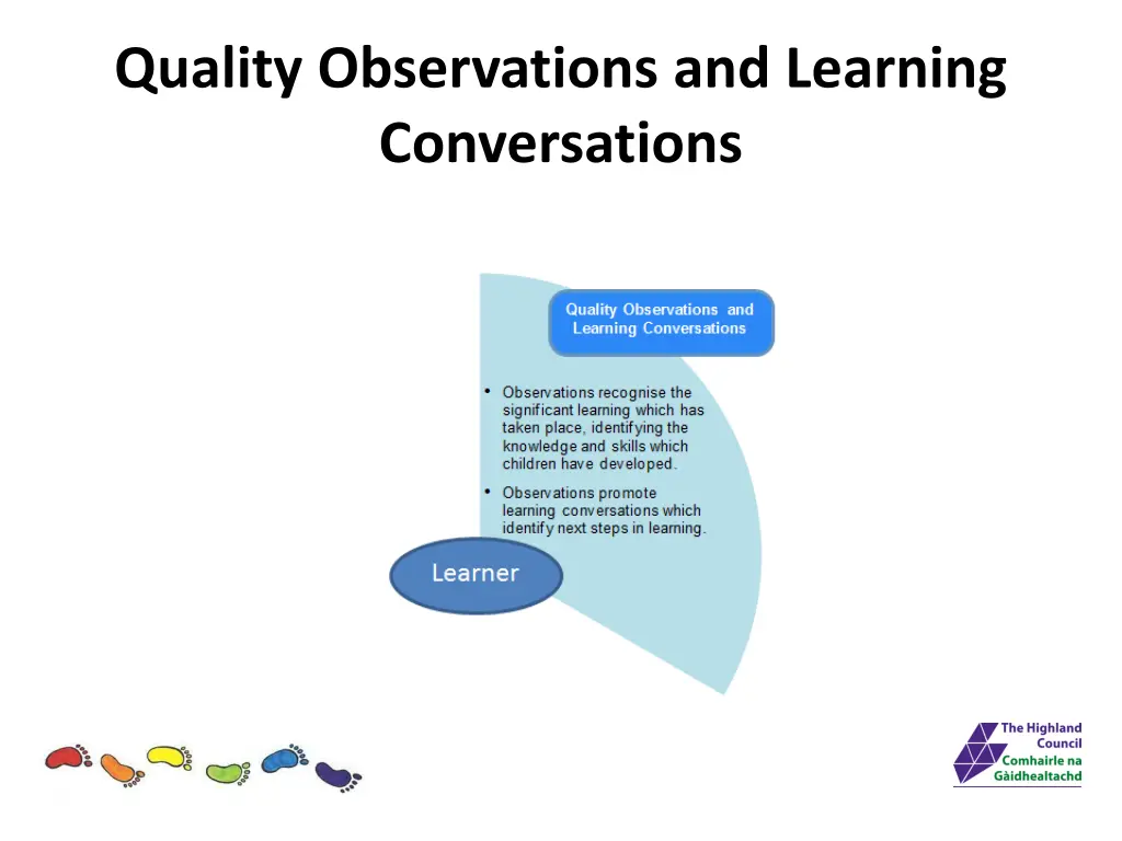 quality observations and learning conversations