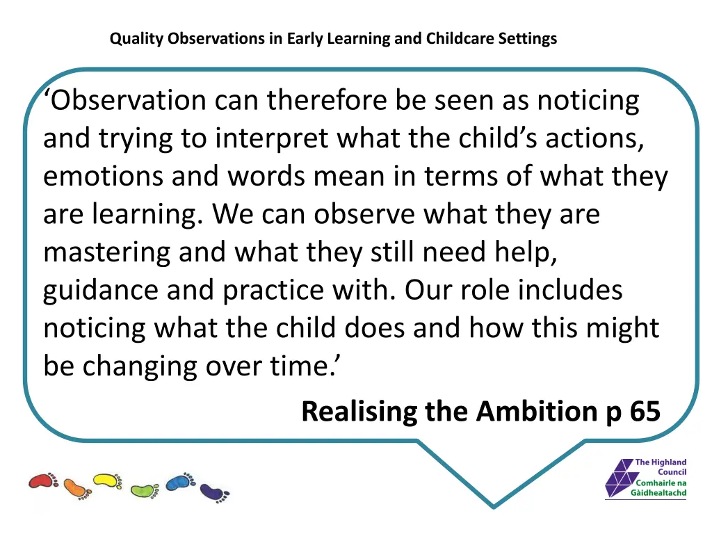 quality observations in early learning 16