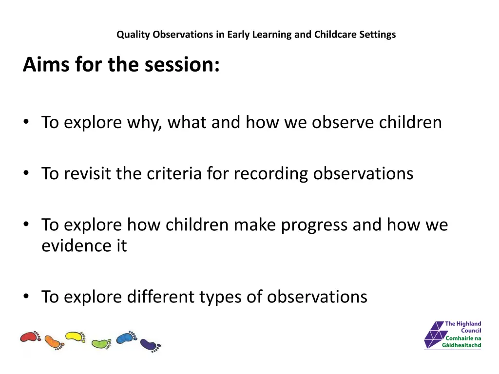 quality observations in early learning 2