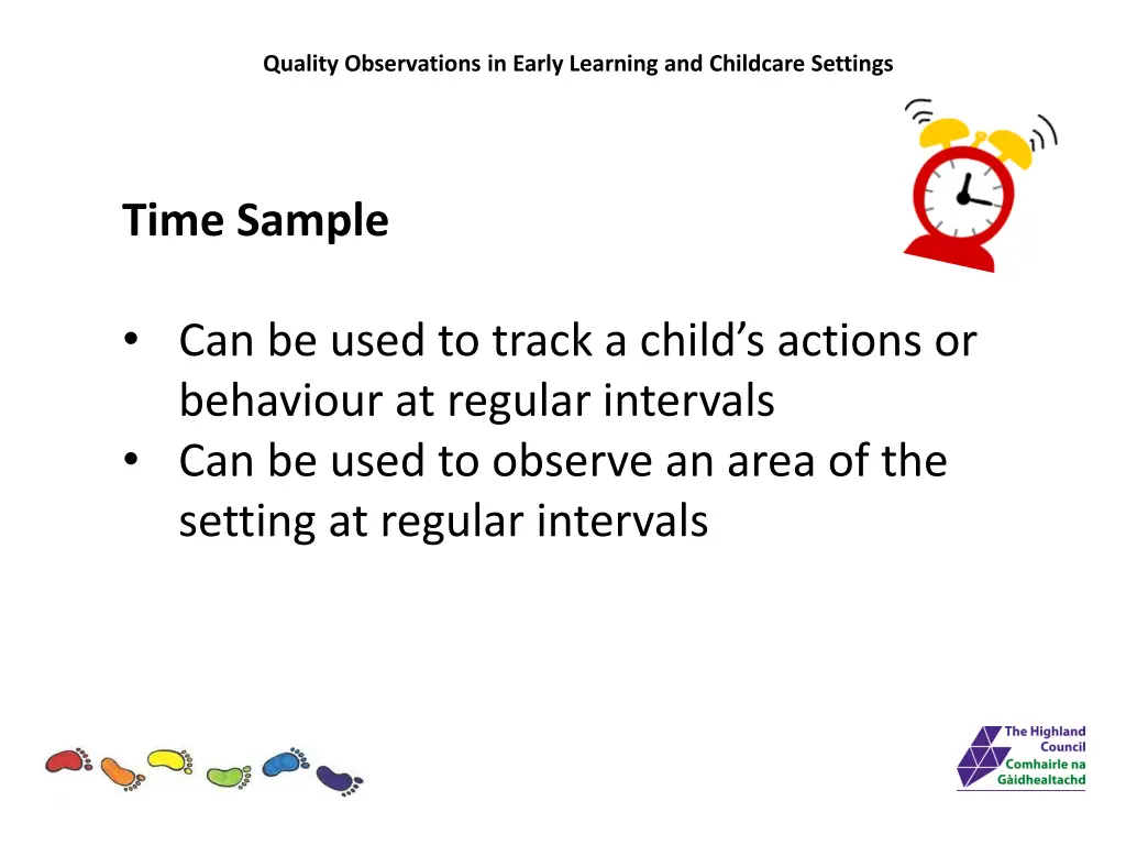 quality observations in early learning 31