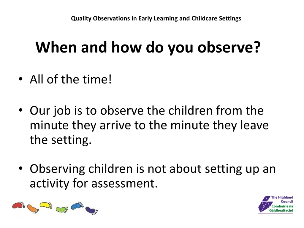 quality observations in early learning 5