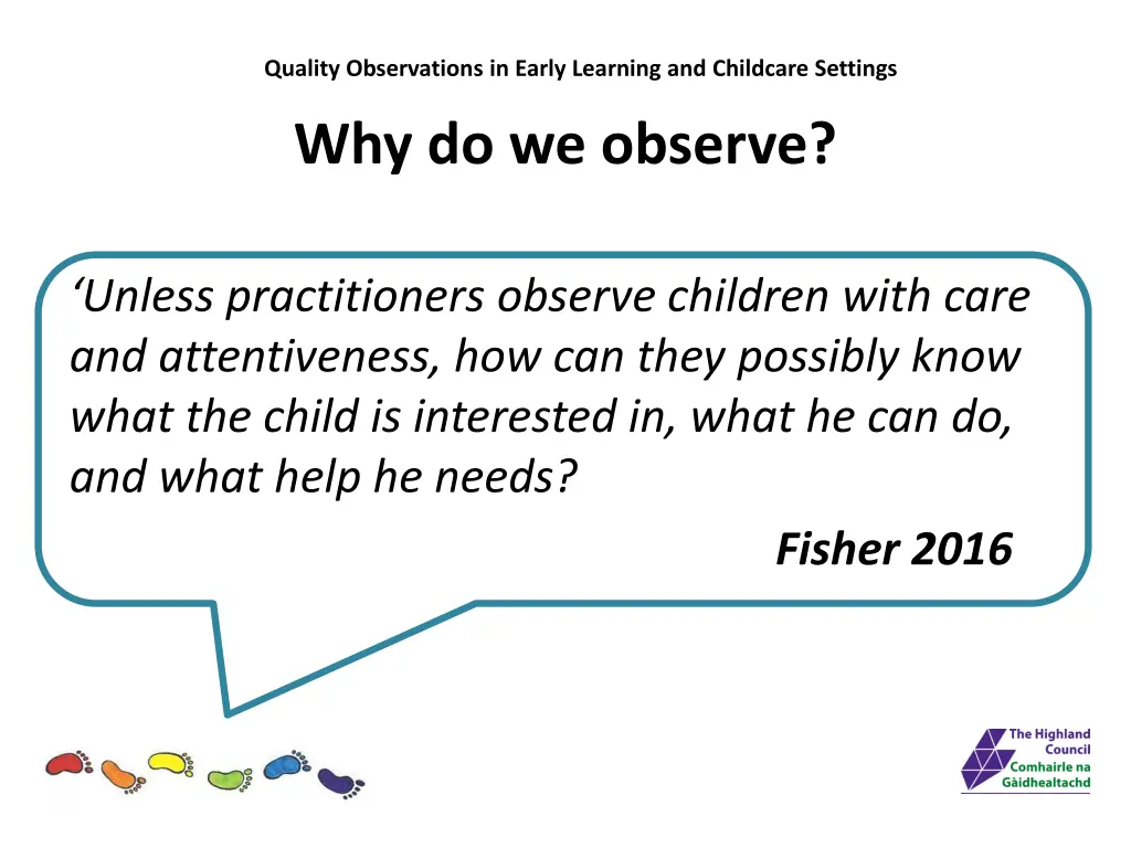 quality observations in early learning 9