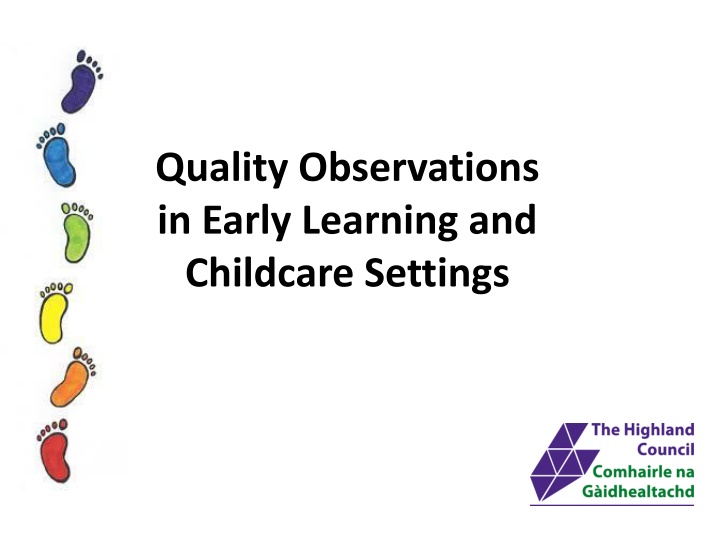 quality observations in early learning