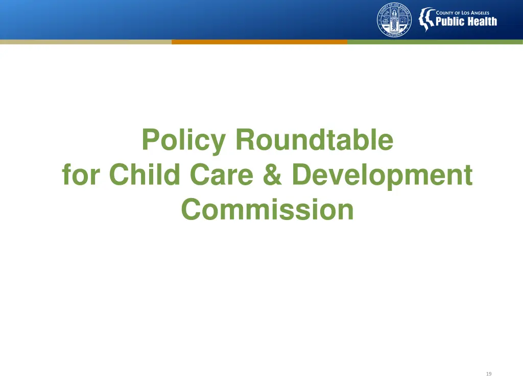 policy roundtable for child care development