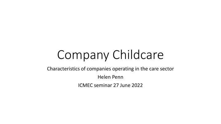 company childcare