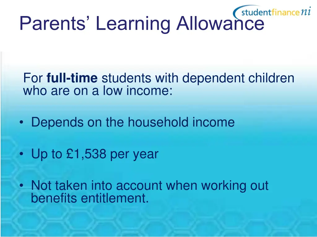 parents learning allowance