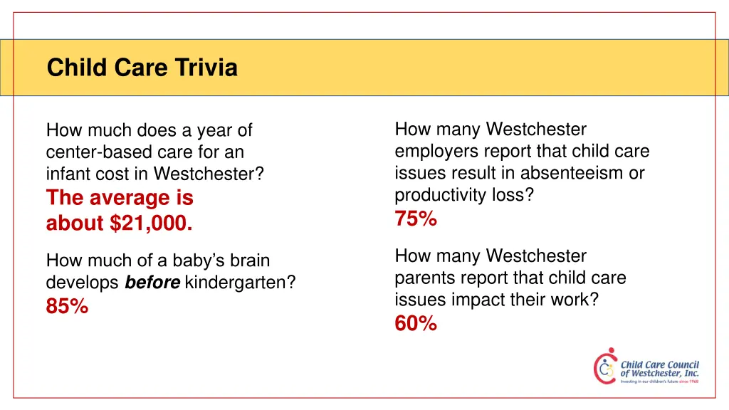 child care trivia