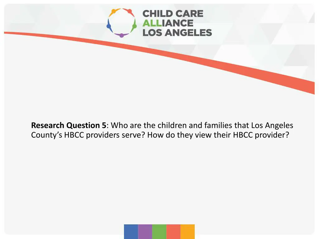 research question 5 who are the children