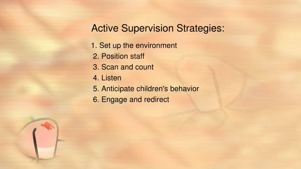 active supervision strategies